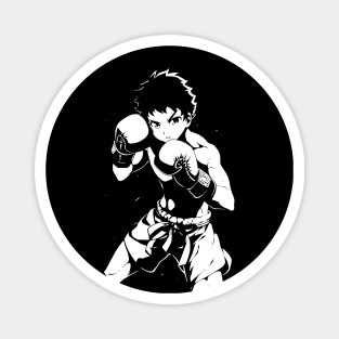 Thai Boxing Anime Retro 90s Magnet